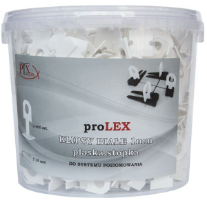 Klips z płaską stopką 7-15 1mm Wiadro 400szt